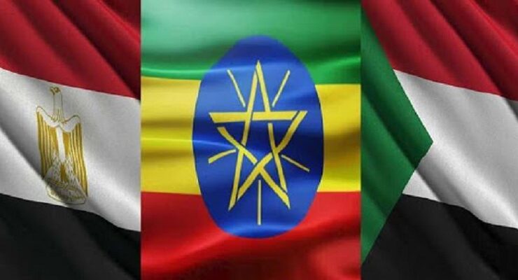 أعلام السودان وإثيوبيا ومصر