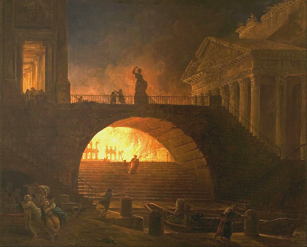 لوحة حريق روما